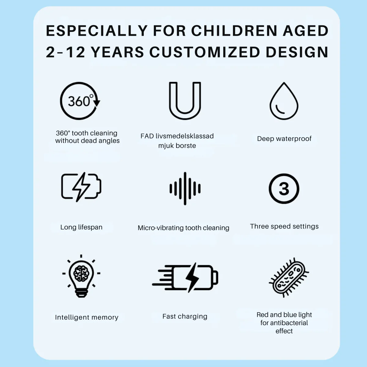 DINO BRUSH – Electric Children's Toothbrush with 360° Cleaning - Image 5