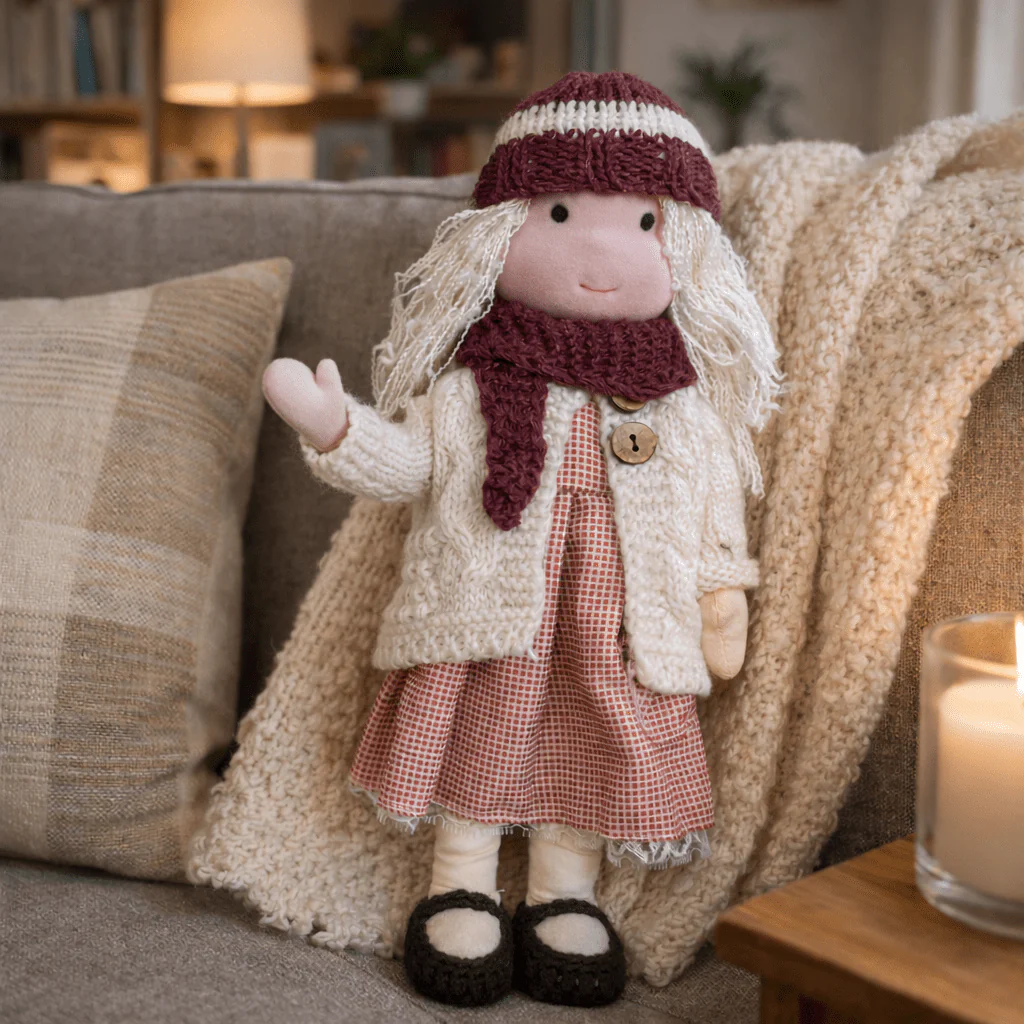 Elora – Handmade Waldorf Doll Made of Cotton for Creative Play - Image 26