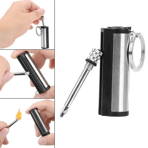 EMBERKEY – Compact Waterproof Metal Fire Starter for Reliable Ignition - Image 5
