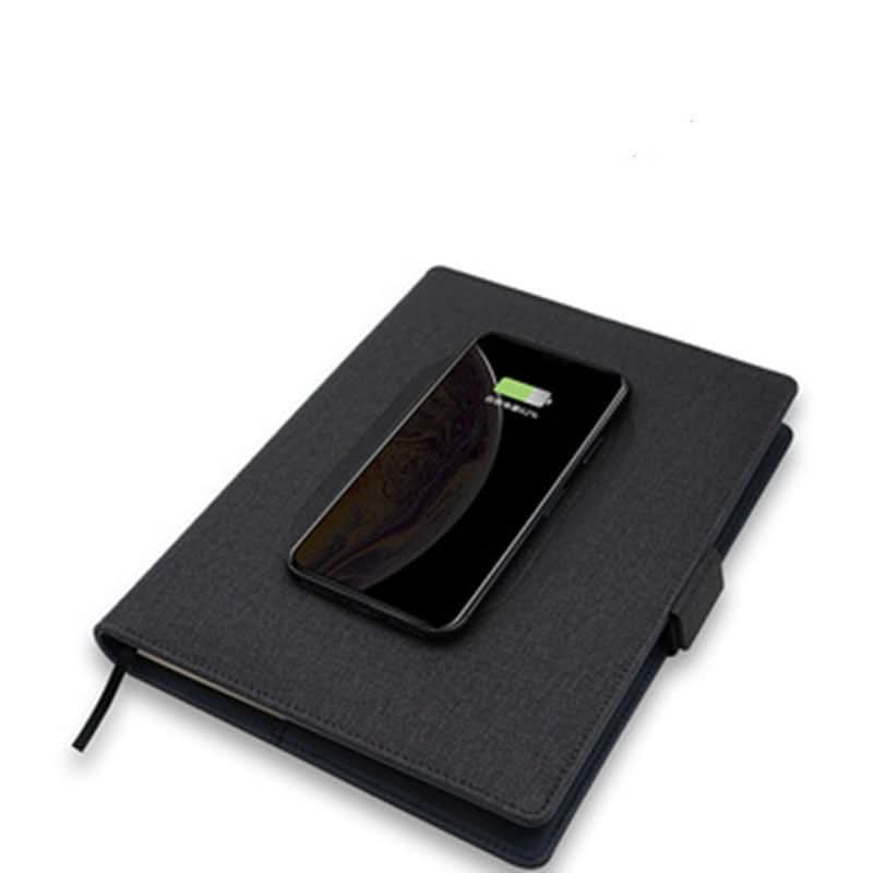 ENERGIEFOLIO – A5 Leather Notebook with Wireless Charging Function - Image 4
