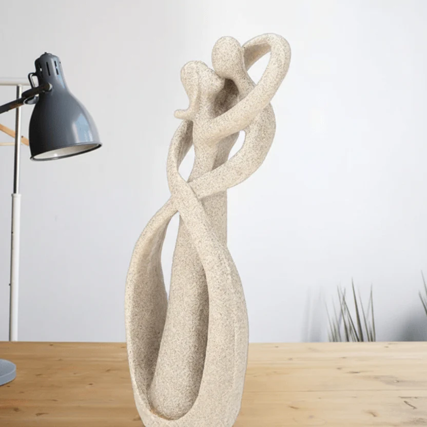 ETERNAL EMBRACE - Abstract sculpture as a symbol of timeless love - Image 3