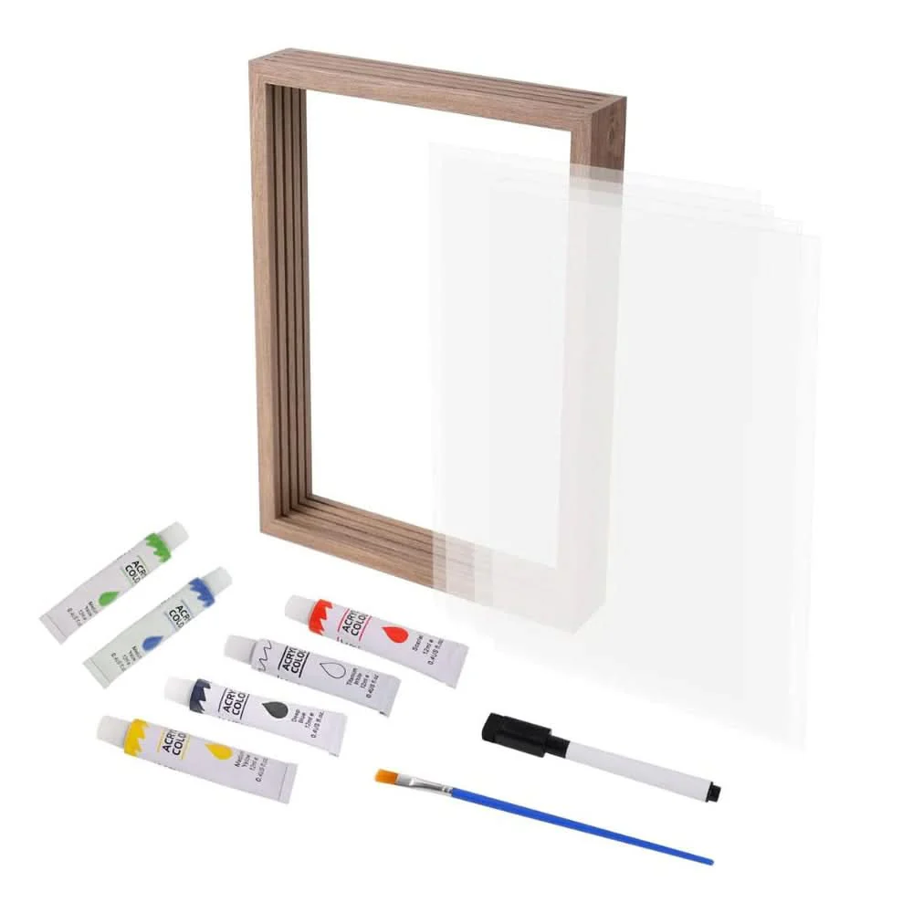 ETERNAL TRACES – Baby Memory Frame made of Wood with Clay for Hand & Footprints - Image 6