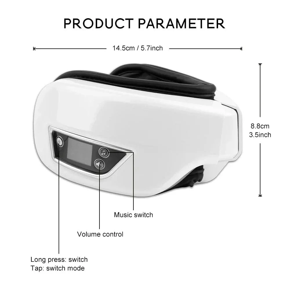 Eyeglow Smart 6D eye massager - air pressure, heat & vibration massage with Bluetooth & folding function - Image 5