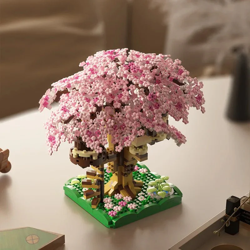 FAIRYBUILD – Cherry Blossom Treehouse Microblock Set for Imaginative Girls - Image 2