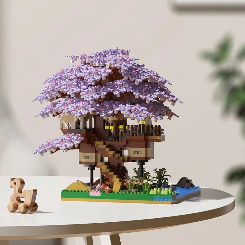 FAIRYBUILD – Cherry Blossom Treehouse Microblock Set for Imaginative Girls - Image 5