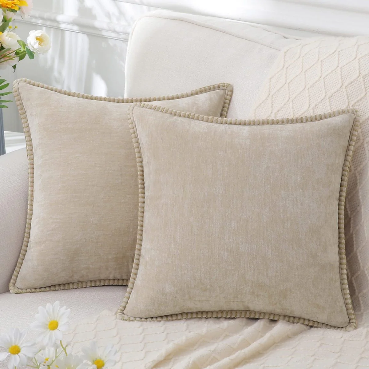 FEINTOUCH – Elegant chenille pillowcase for soft, decorative home comfort - Image 6