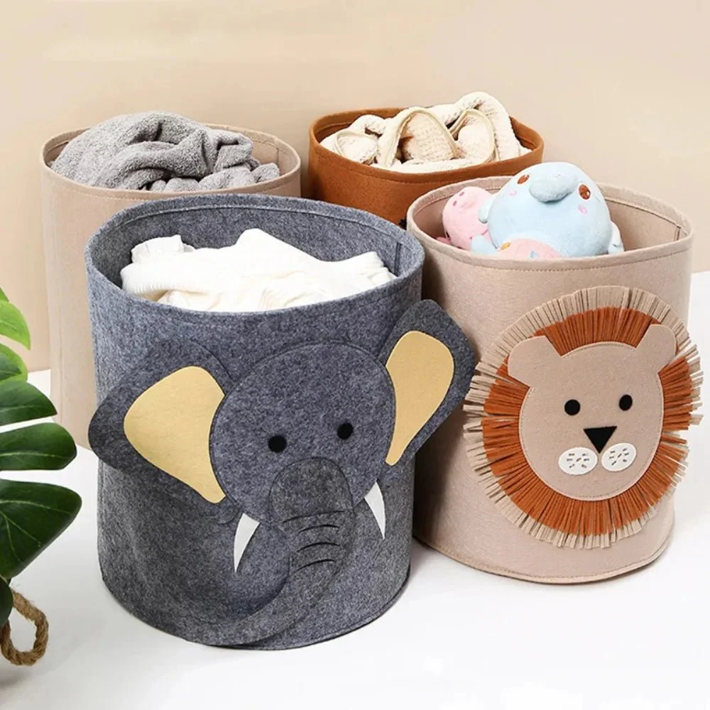 Felt Toy Storage Bag - Dustproof & removable for nursery storage - Image 3