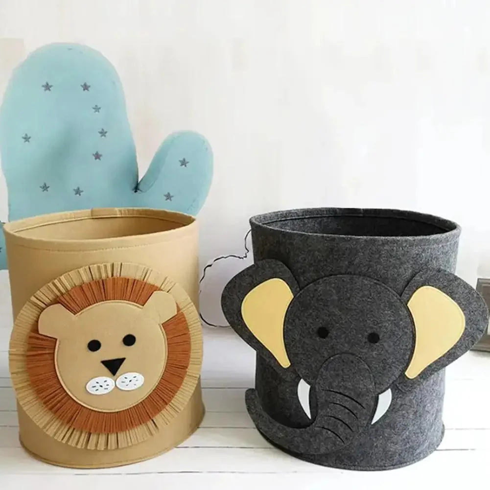 Felt Toy Storage Bag - Dustproof & removable for nursery storage - Image 4