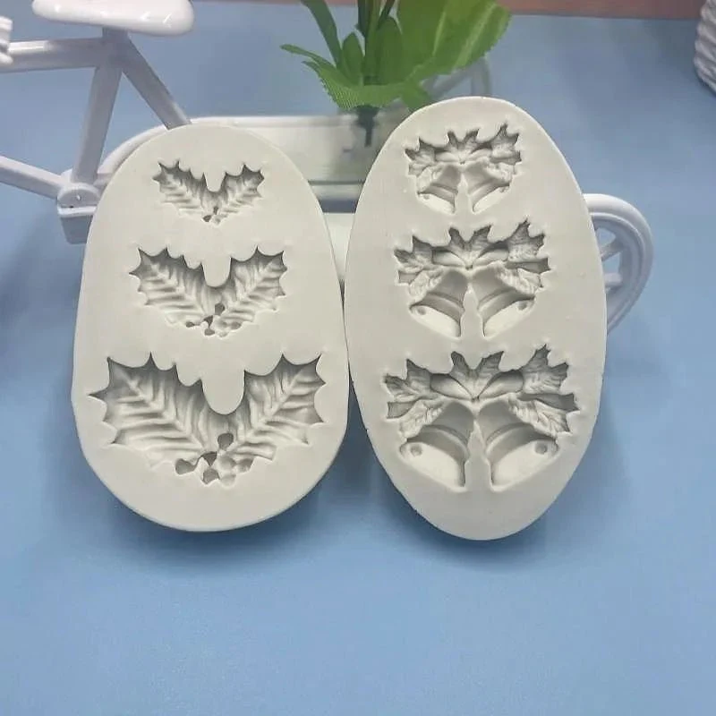 FESTILEAF – Christmas shapes for leaves & bells for cake, cookie & cupcake decoration - Image 5