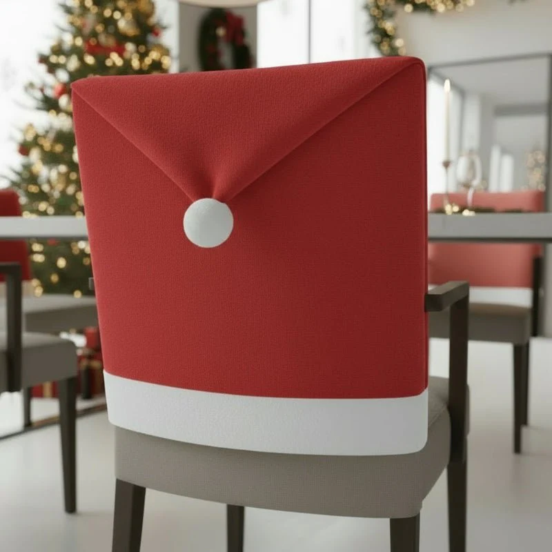 FESTISEAT – 2-pack chair covers with Santa hat for festive table decoration - Image 4