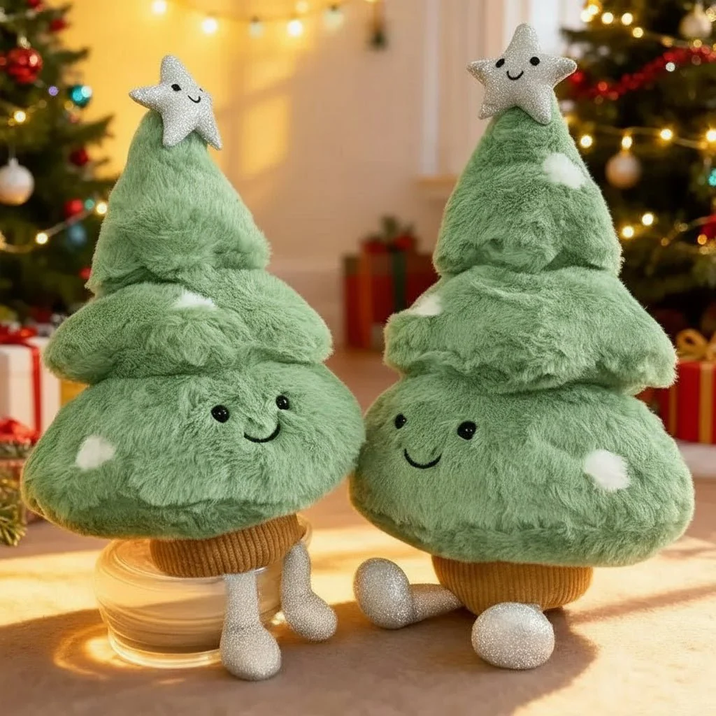 FESTIVETREE – Cute Plush Christmas Tree Figurine for Cozy Christmas Rooms - Image 2