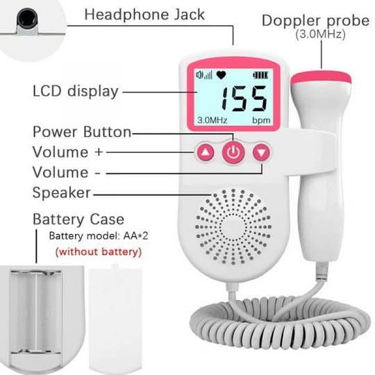FetalTrack – Portable Heart Monitor with LCD Display for Easy Monitoring - Image 6