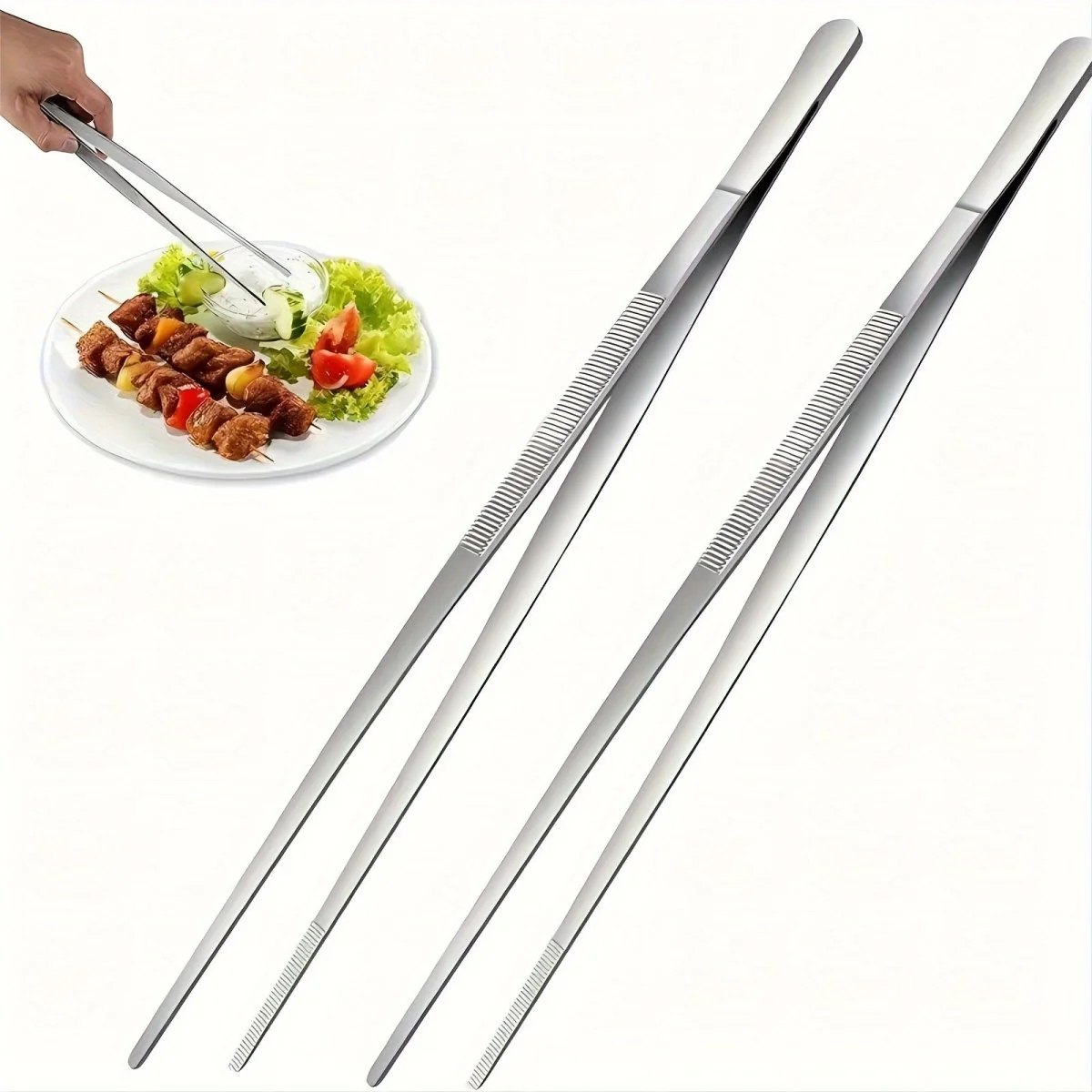 FIREPROOF - Multifunctional Grill Tongs 25 cm for Picnic and Home Kitchen - Image 8