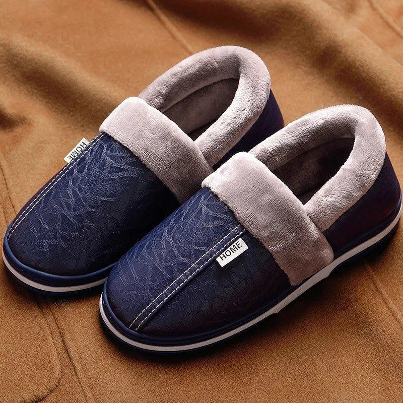 FEUERTRITT – Warm men's slippers with soft plush comfort - Image 4