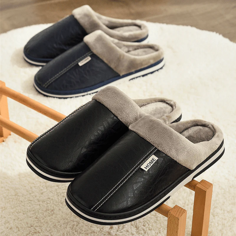 FEUERTRITT – Warm men's slippers with soft plush comfort - Image 5