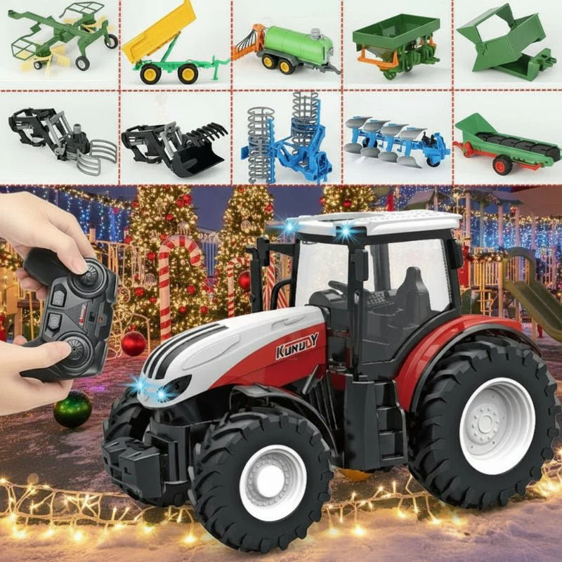FIELDORQ 1:24 remote-controlled electric tractor-trailer with lighting - Image 4