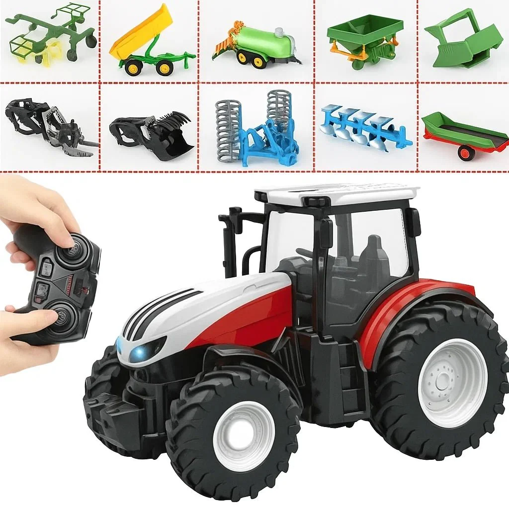 FIELDORQ 1:24 remote-controlled electric tractor-trailer with lighting - Image 6