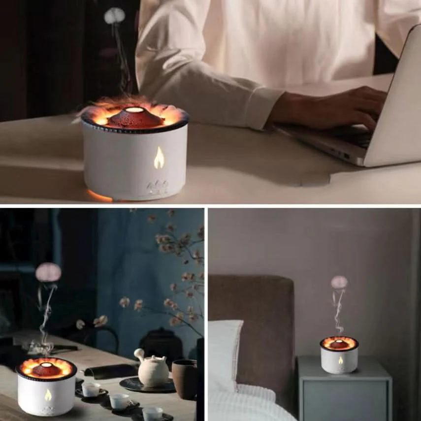 FIREGLOW – Aroma humidifier with flame effect & night light for relaxation & room fragrance - Image 4