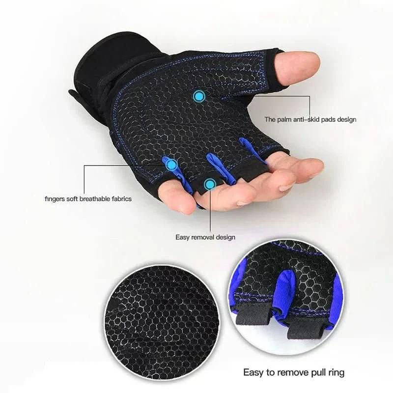 FITFLEX - Shock-resistant training gloves with wrist support | For weight training, fitness & cycling - Image 6