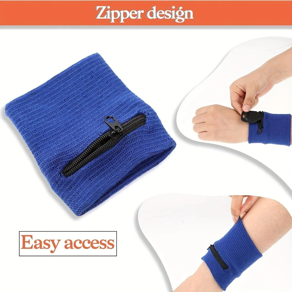 FITZIP – Zipper Wristbands with Hidden Compartment for Active Workouts - Image 5