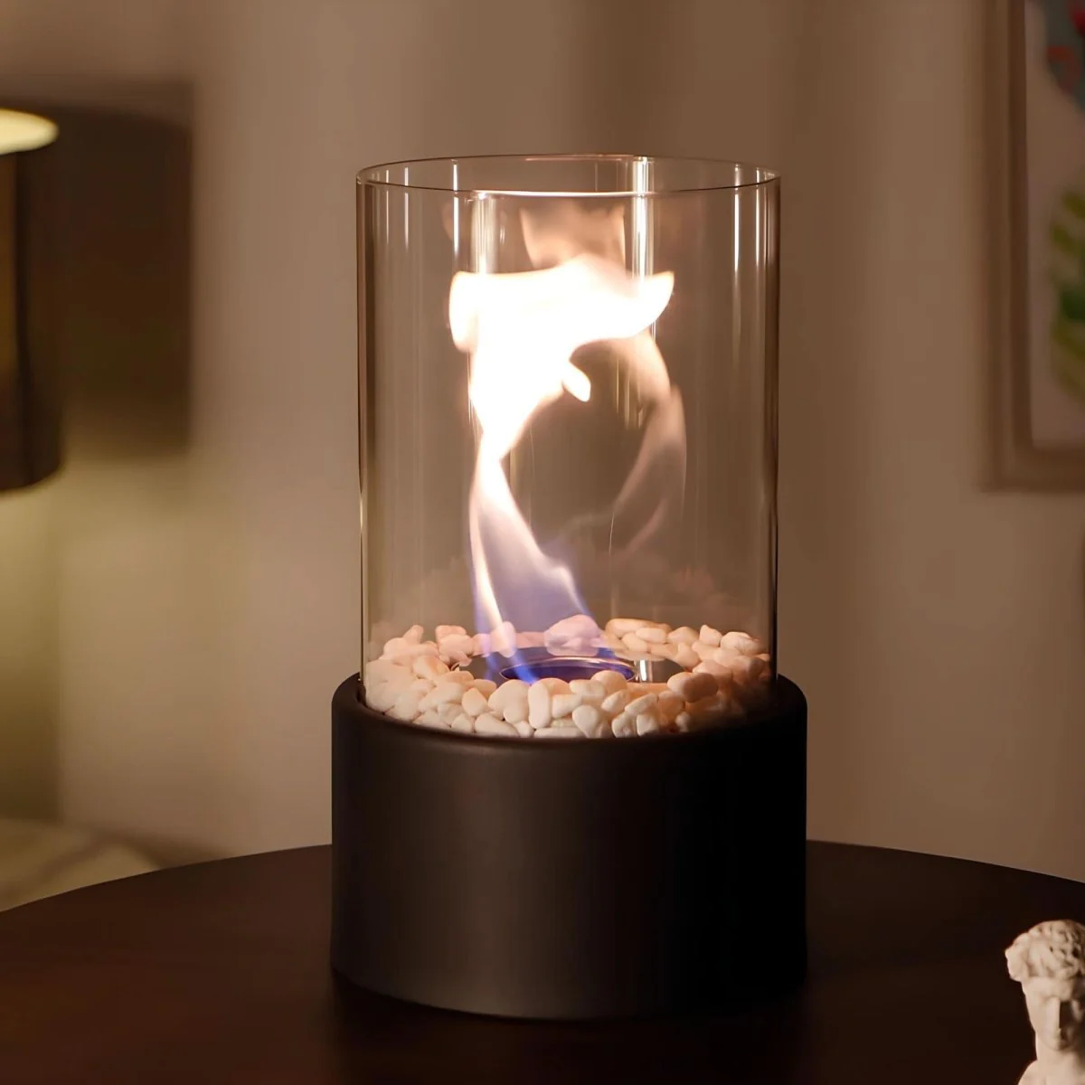 FlameAura glass oil lamp - Refillable & stylish for indoors & outdoors - Image 3