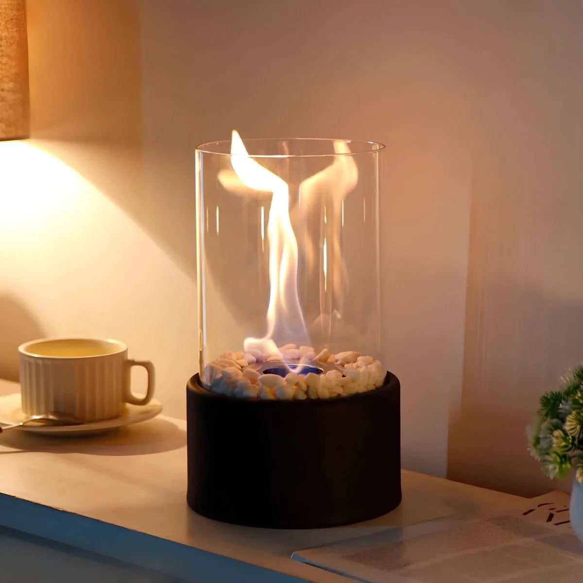FlameAura glass oil lamp - Refillable & stylish for indoors & outdoors - Image 4