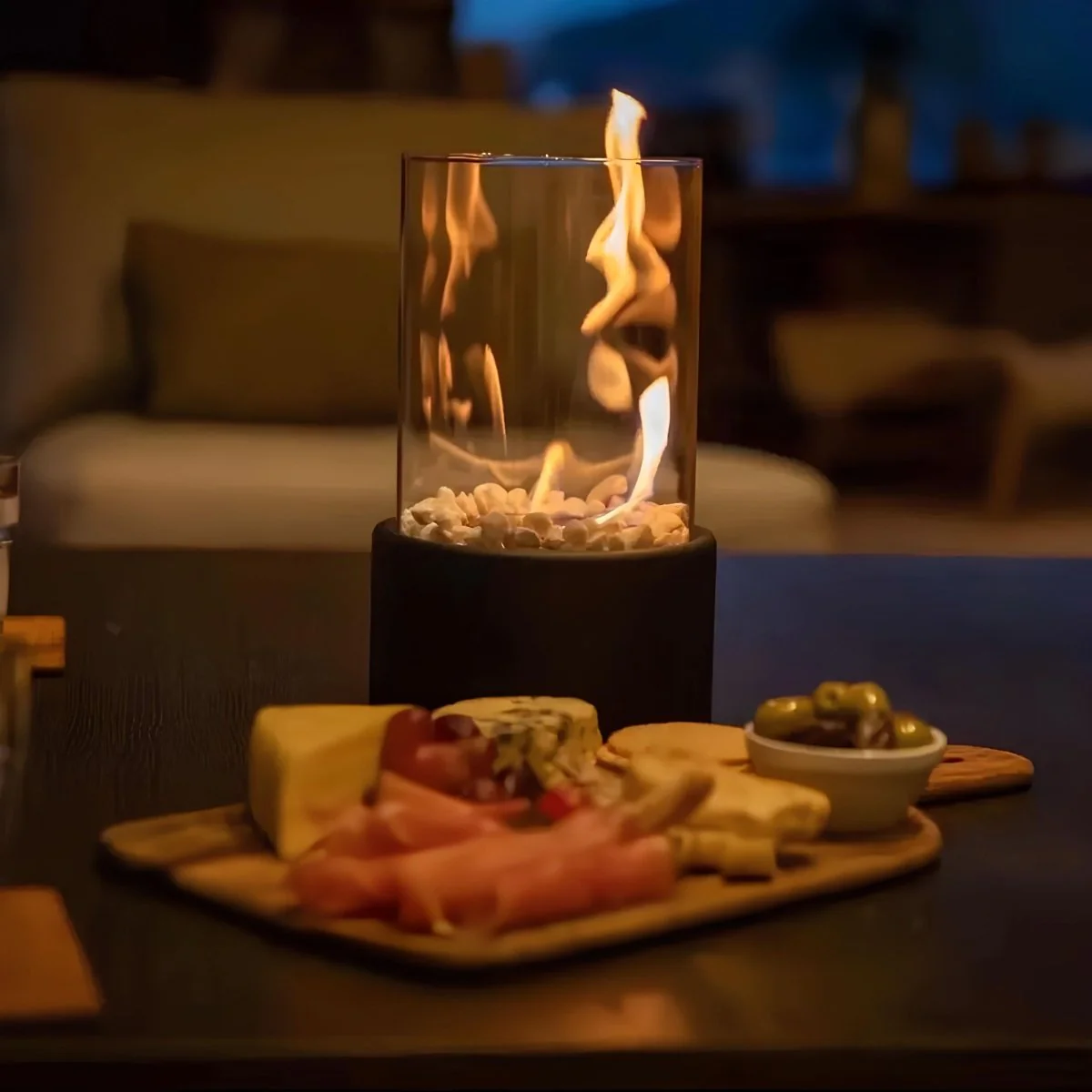 FlameAura glass oil lamp - Refillable & stylish for indoors & outdoors - Image 6