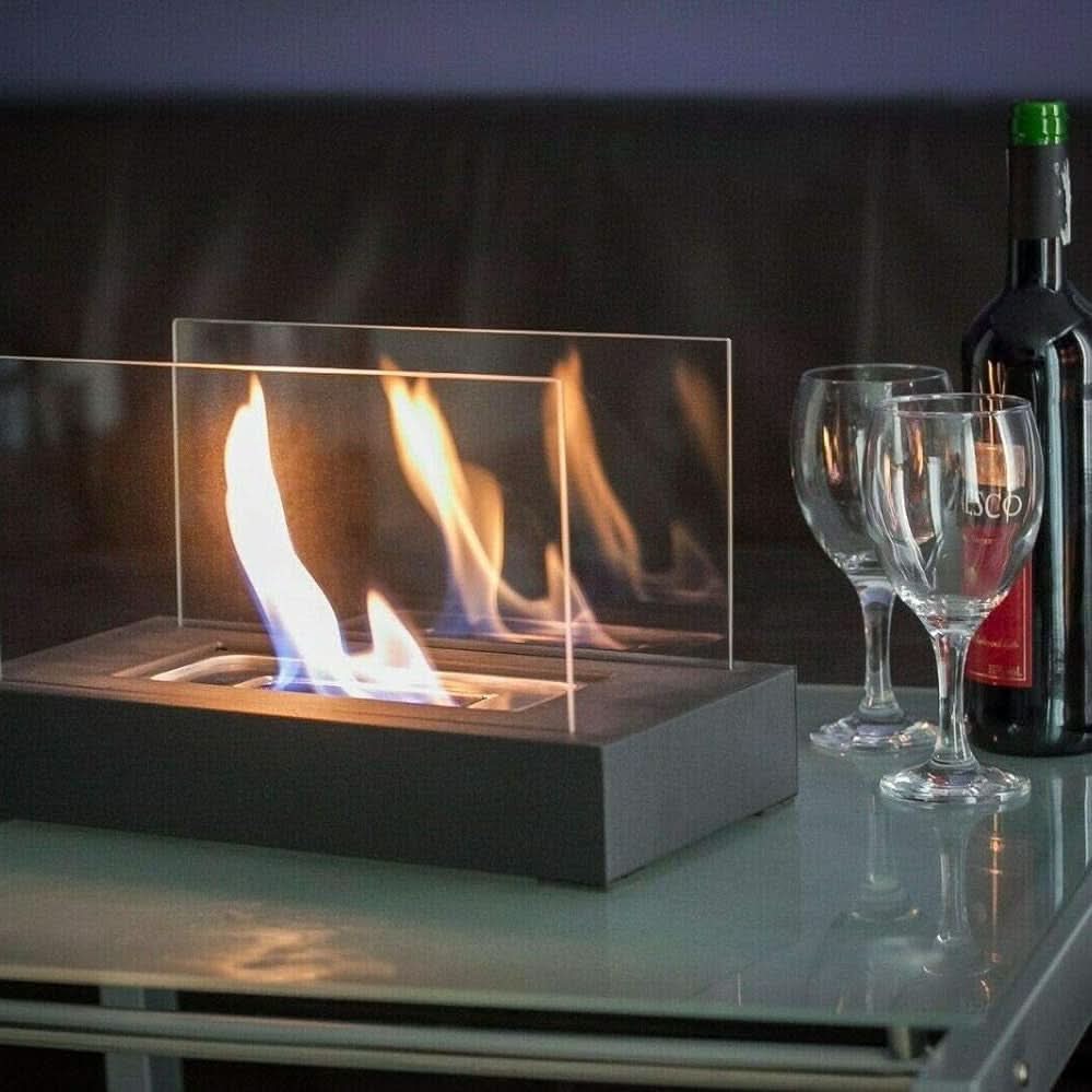 FlameGlow bioethanol table fireplace - Portable & stylish for indoors & outdoors - Image 4