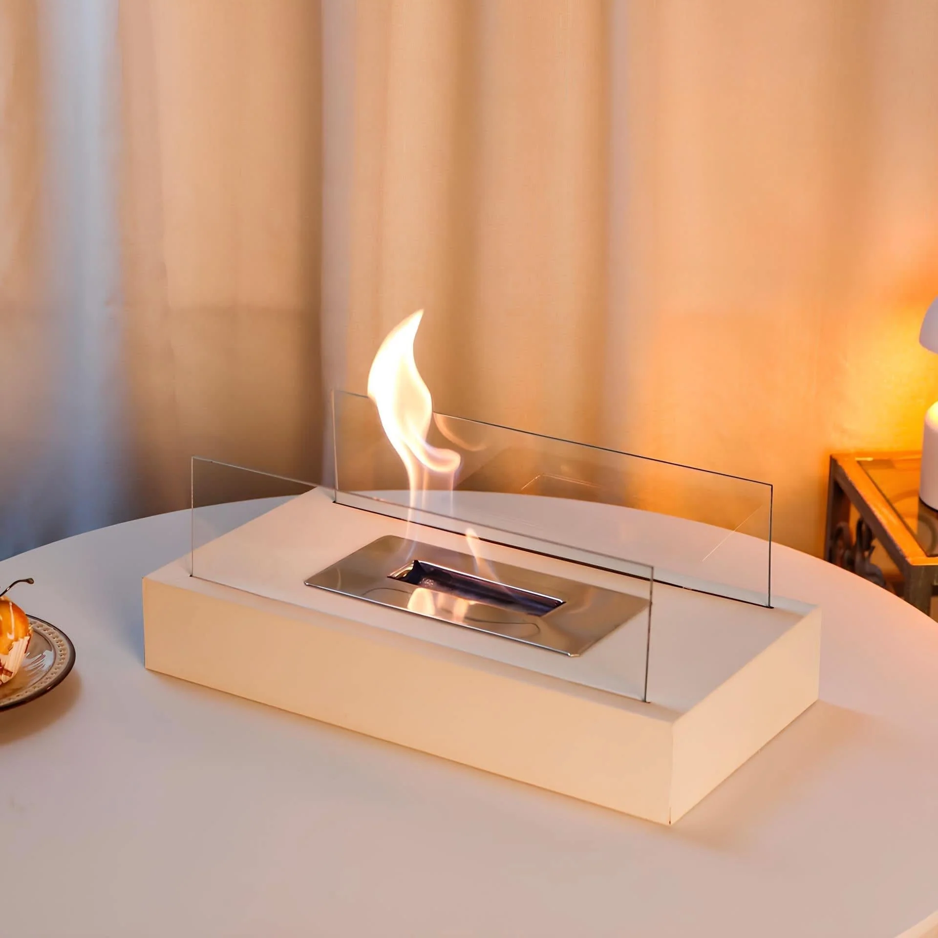 FlameGlow bioethanol table fireplace - Portable & stylish for indoors & outdoors - Image 5