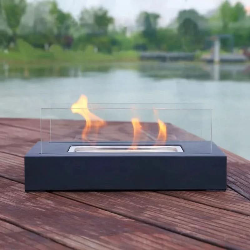 FlameGlow bioethanol table fireplace - Portable & stylish for indoors & outdoors - Image 8