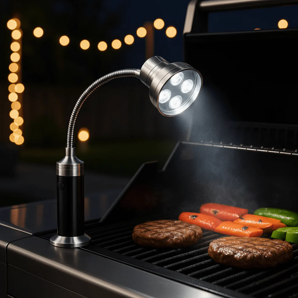 FLAMELITE – Compact magnetic grill light with ultra-strong brightness
