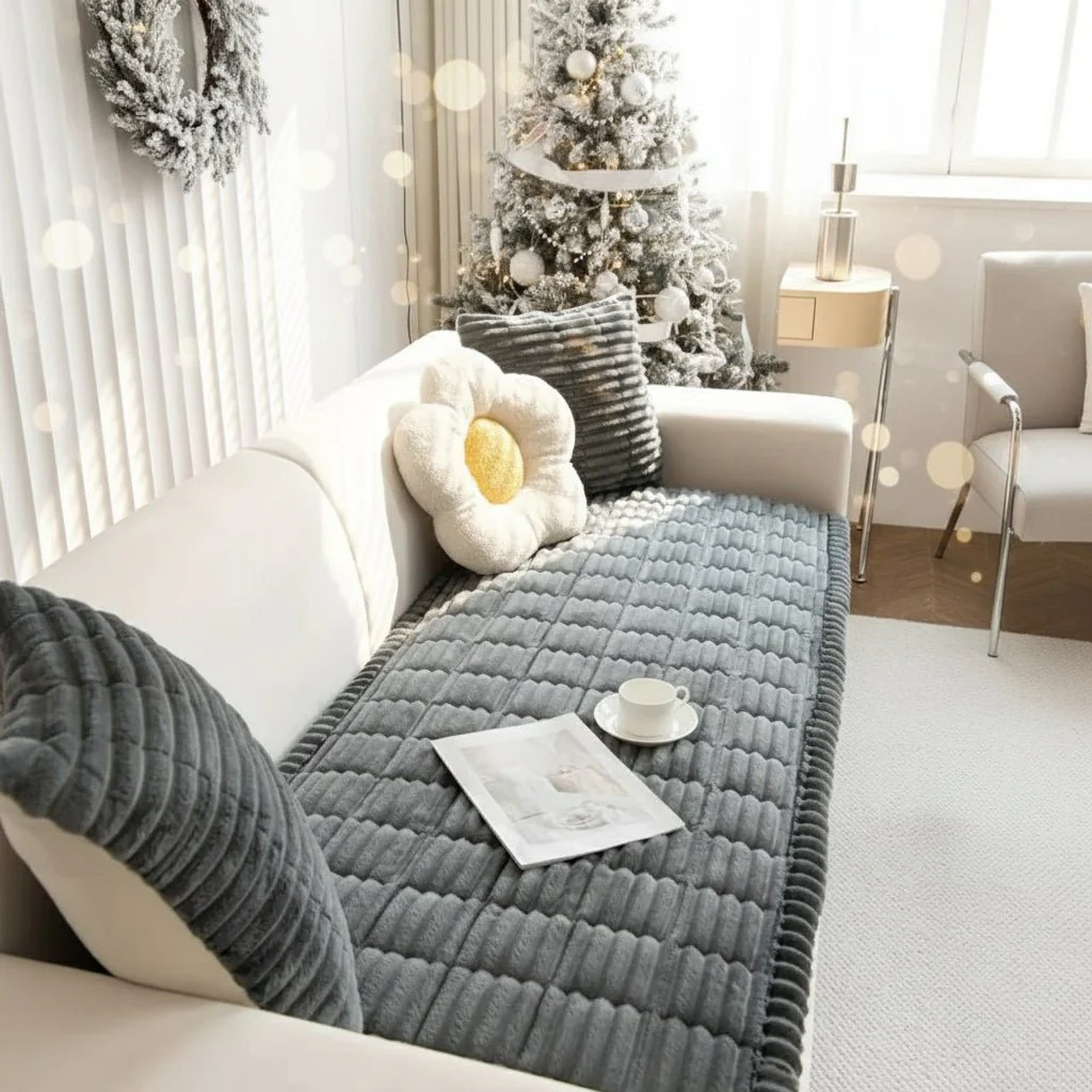 FLANNEL LUXURY – Sofa cover with plush comfort and elegance