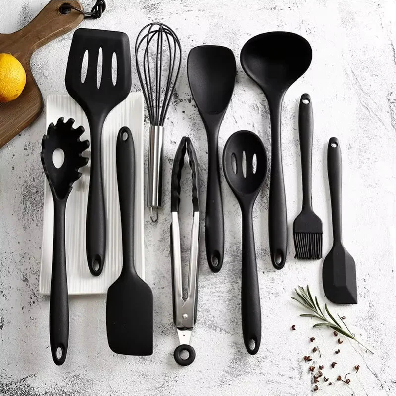 FLARETOOLS – 10-piece Silicone Kitchen Utensil Set for Effortless Cooking - Image 2