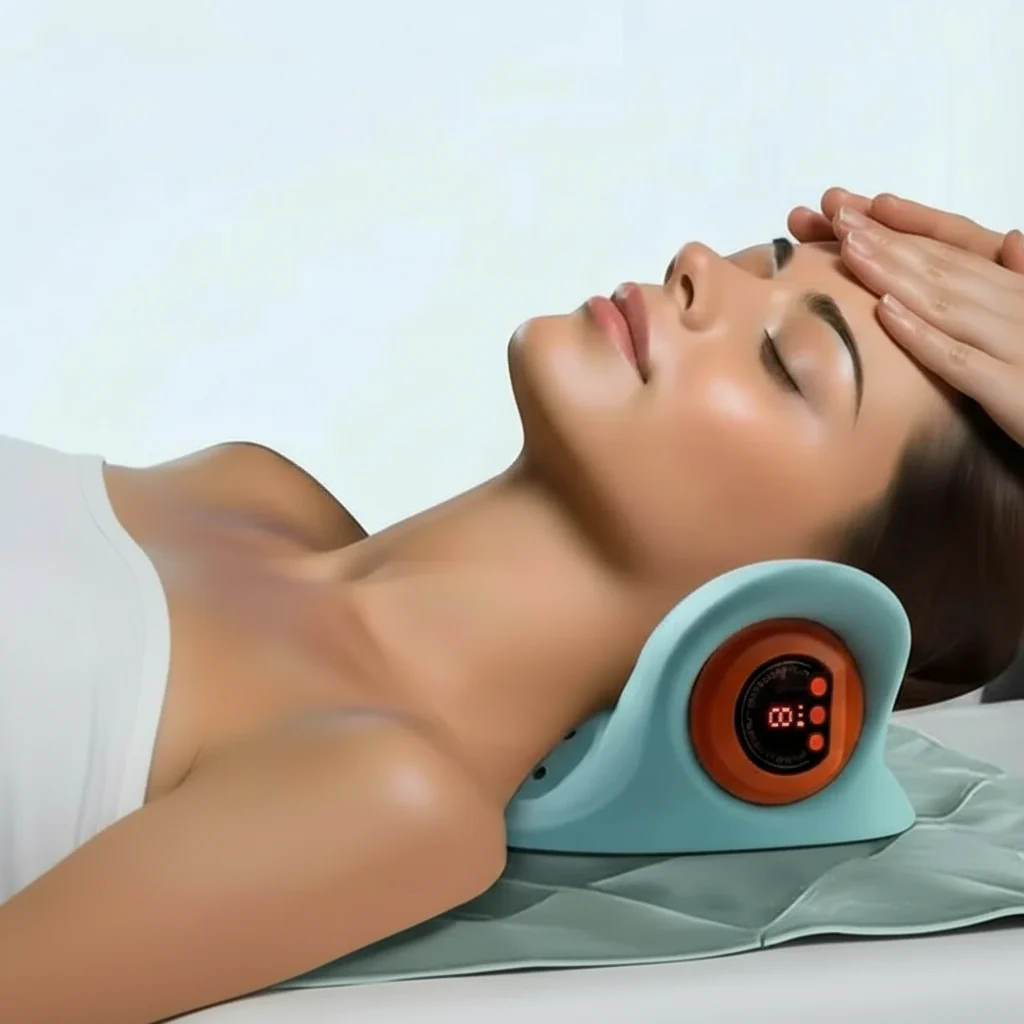 Flexease Neck Massager - EMS neck massager with acupressure & traction for pain relief - Image 3