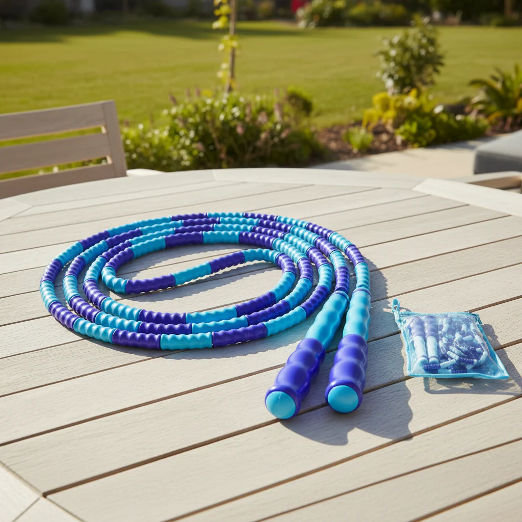 Flexirope - Adjustable bead skipping rope for cardio & endurance training