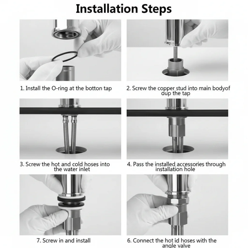 FLEXISPOUT - Flexible 360° tap with spray function for washbasins - Image 7
