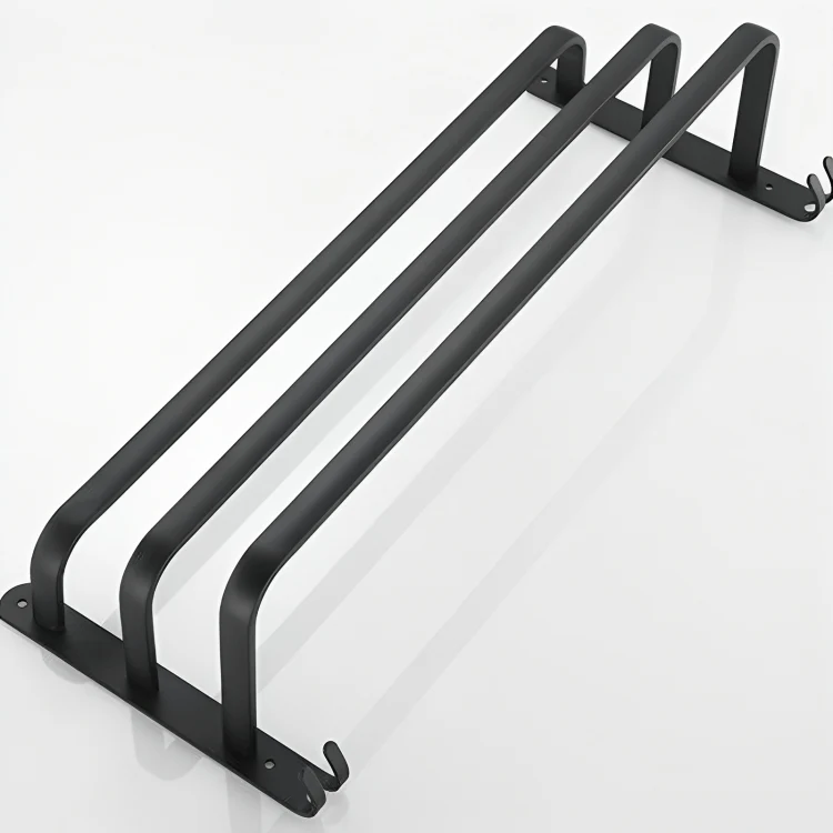 FlexRack – Wall-mounted bathroom shelf made of aluminum for towels & accessories