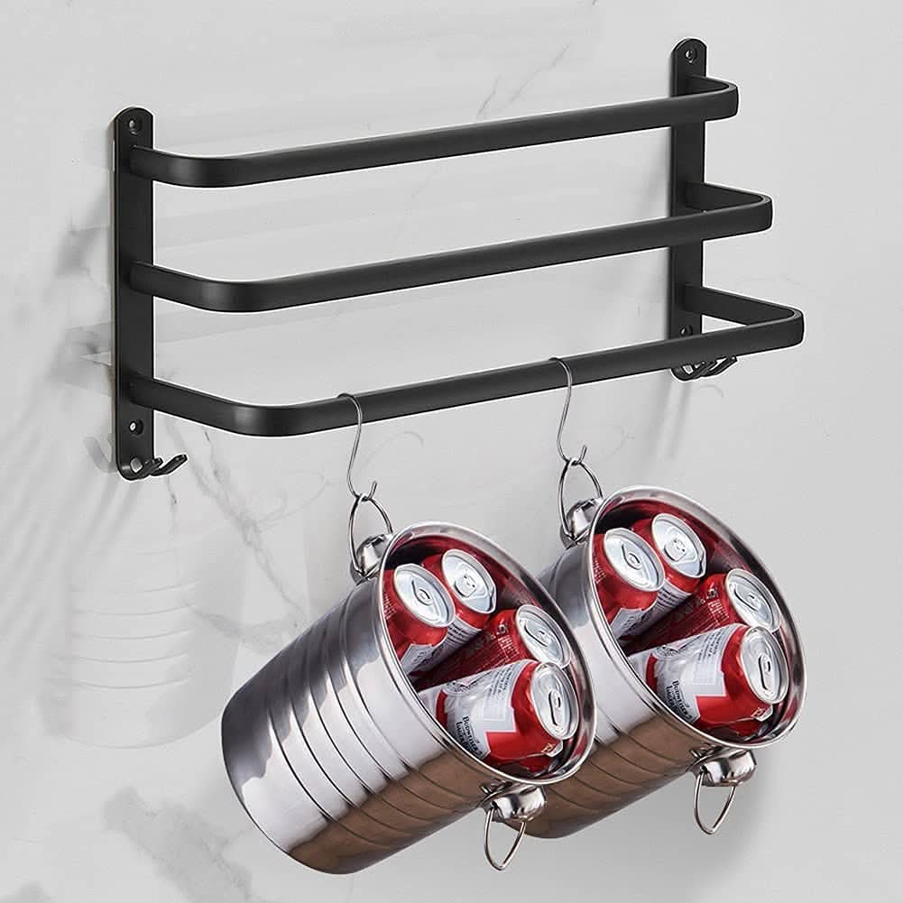FlexRack – Wall-mounted bathroom shelf made of aluminum for towels & accessories - Image 5