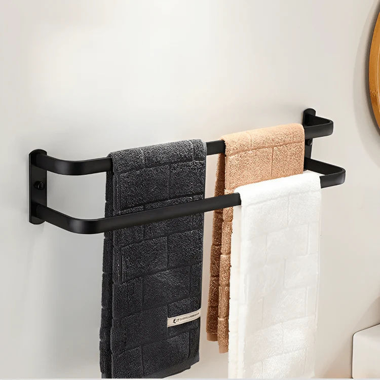 FlexRack – Wall-mounted bathroom shelf made of aluminum for towels & accessories - Image 7