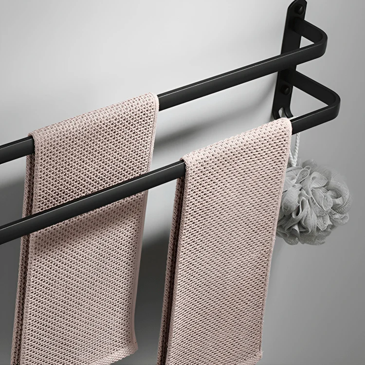 FlexRack – Wall-mounted bathroom shelf made of aluminum for towels & accessories - Image 8