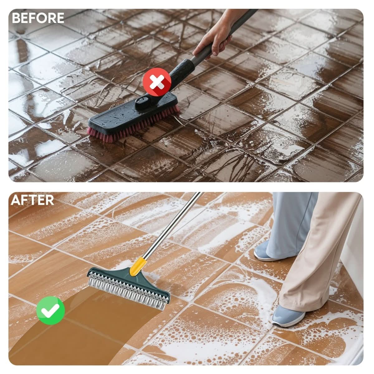 FlexSweep Brush – 2-in-1 Floor & Joint Cleaning Brush - Image 3