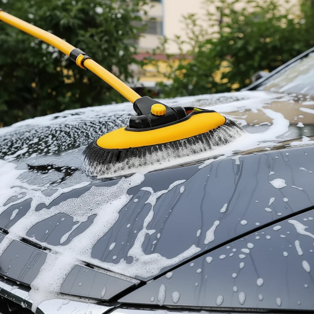 FLEXSWEEP PRO – Telescoping Car Wash Mop with Flexible Head