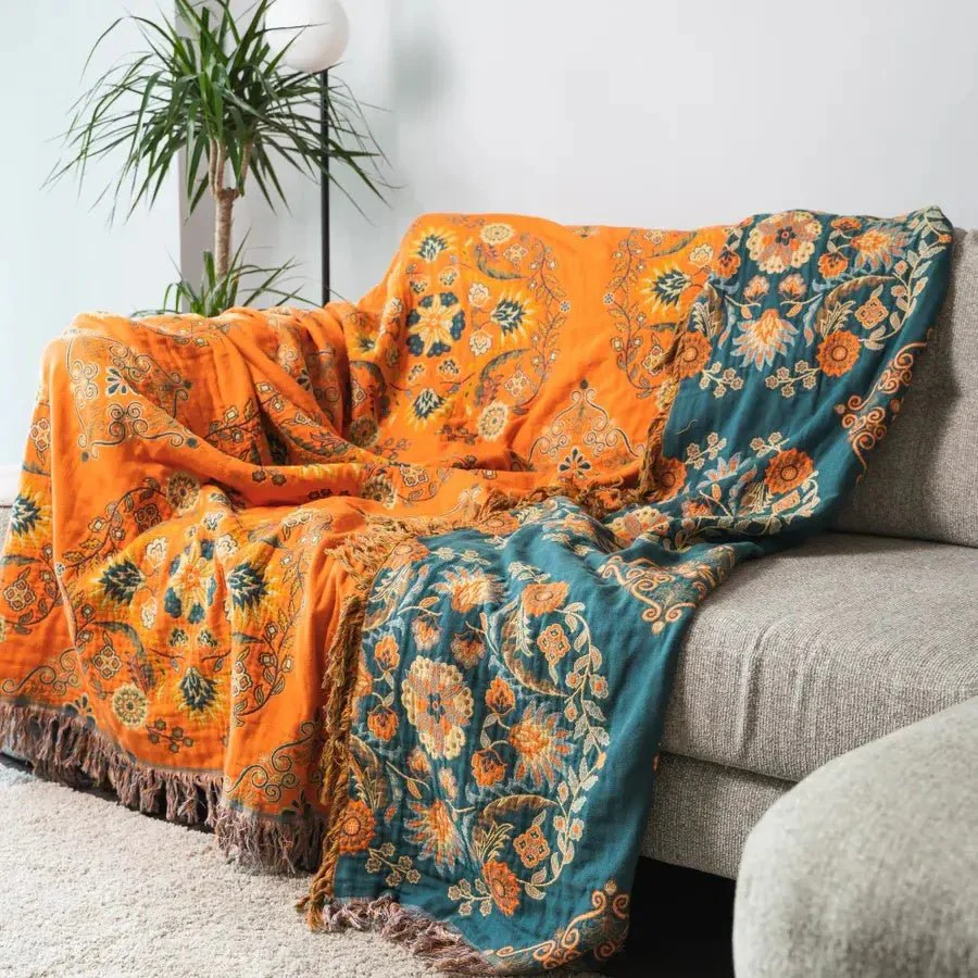 FLIPWARM – Double-sided Marigold Blanket for All Seasons - Image 4