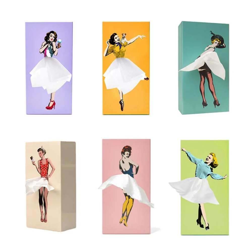 FLITTERROCK – Playful tissue box in the shape of a flying skirt - Image 8
