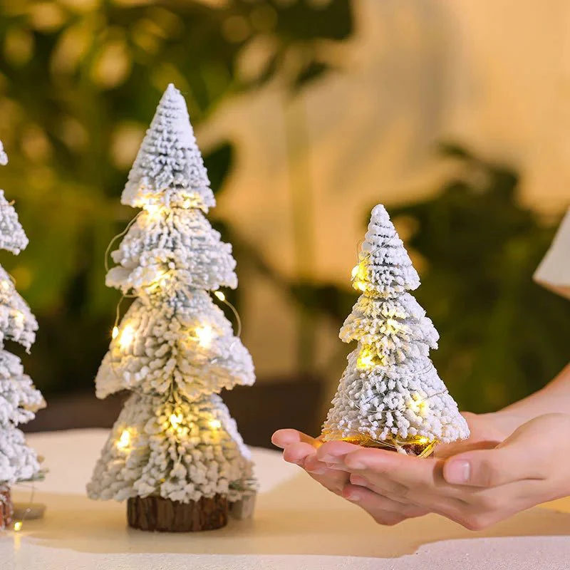 FLOCKCEDAR – Mini Flocked Cedar Christmas Decoration for Festive Design - Image 2