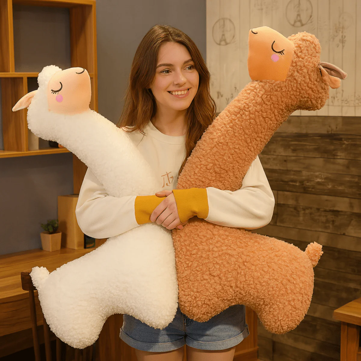 FLOOFYLLA – Soft Alpaca Plush Toy for Comfort & Style - Image 4