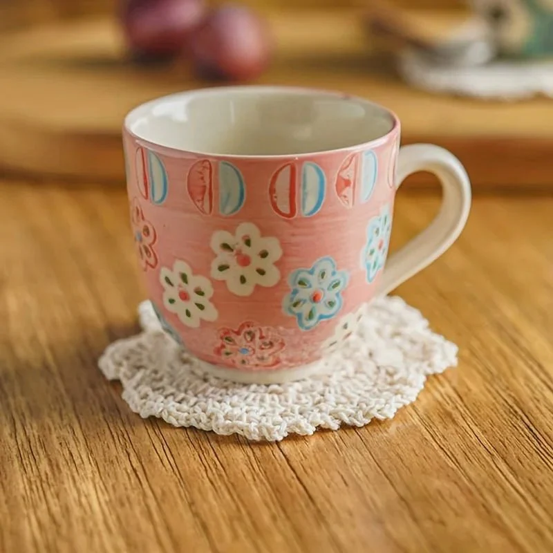 FLORAEST – Crocheted Coasters with Flower Pattern in Bohemian Style for Vintage Home Decoration - Image 6