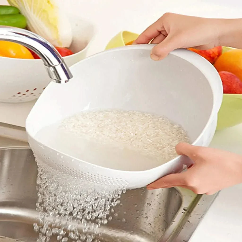 FLOWBOWL – Double-layer kitchen strainer for efficient washing and draining - Image 10