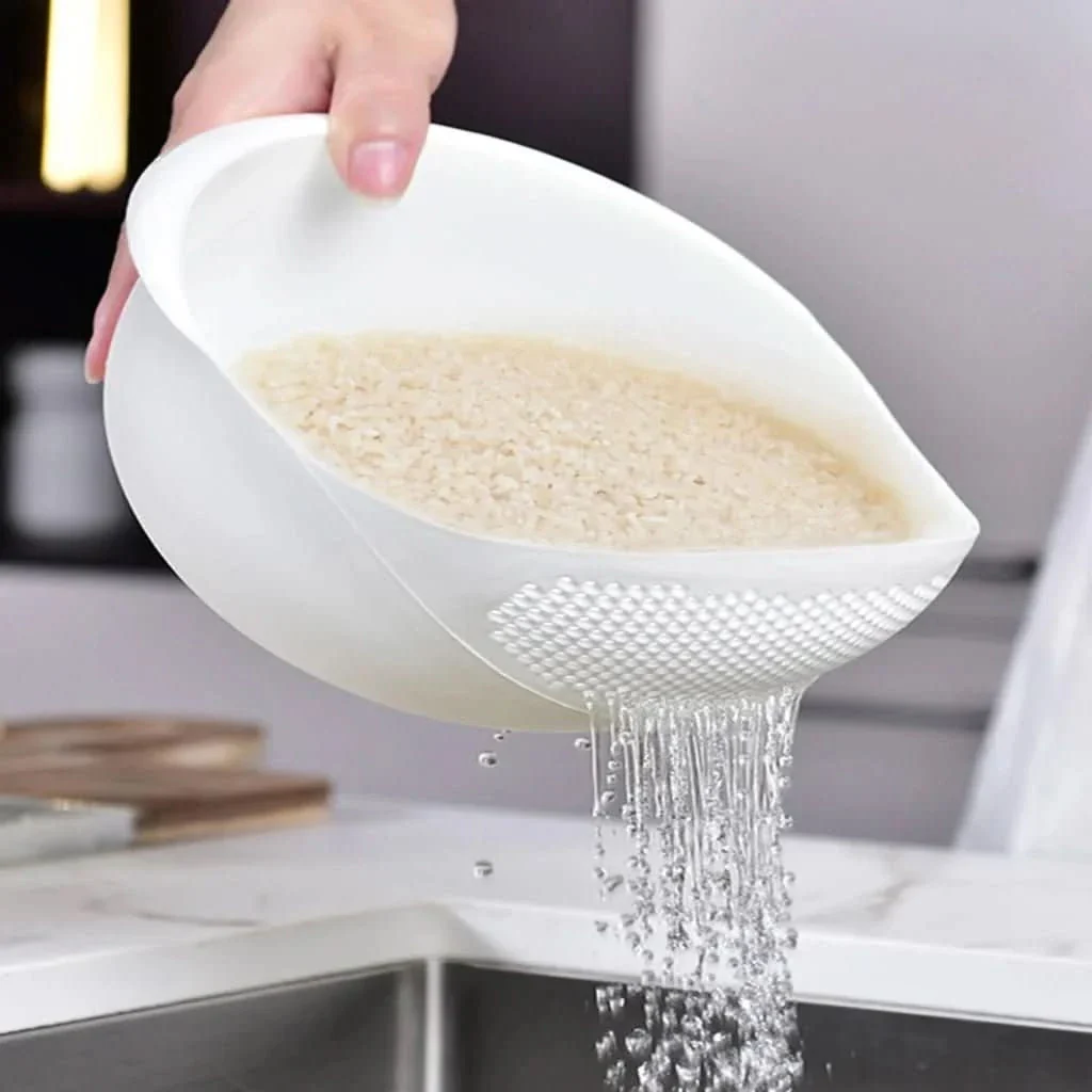 FLOWBOWL – Double-layer kitchen strainer for efficient washing and draining - Image 2