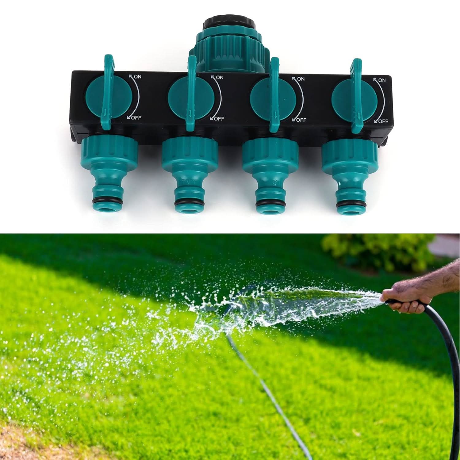 FlowMaster – 4-way garden hose splitter for flexible watering - Image 3
